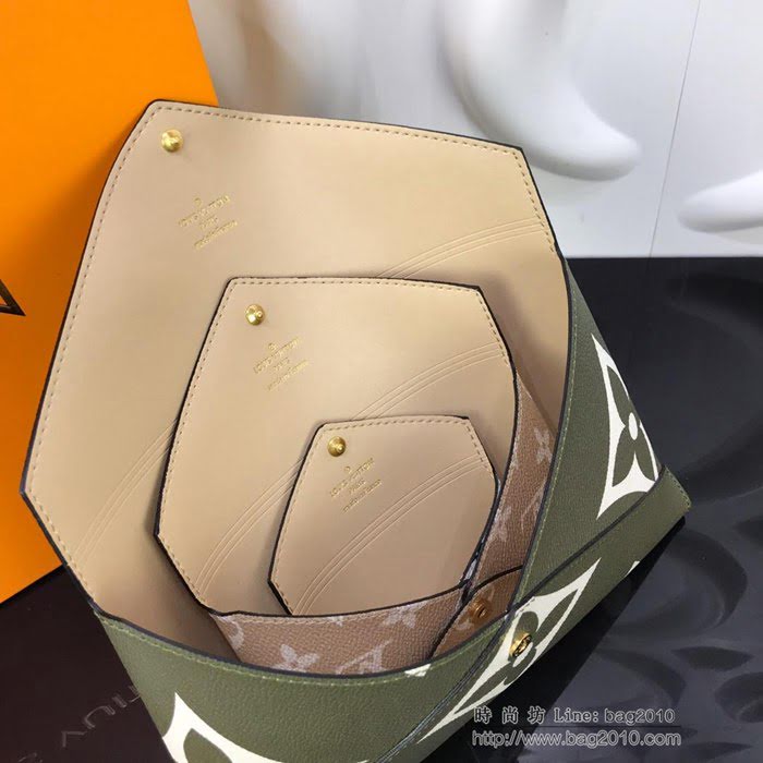 路易威登LV女包 頂級原單 M67600 Pochette Kirigami 手拿包 2019年夏季新款 大號信封式手袋  ydh2667